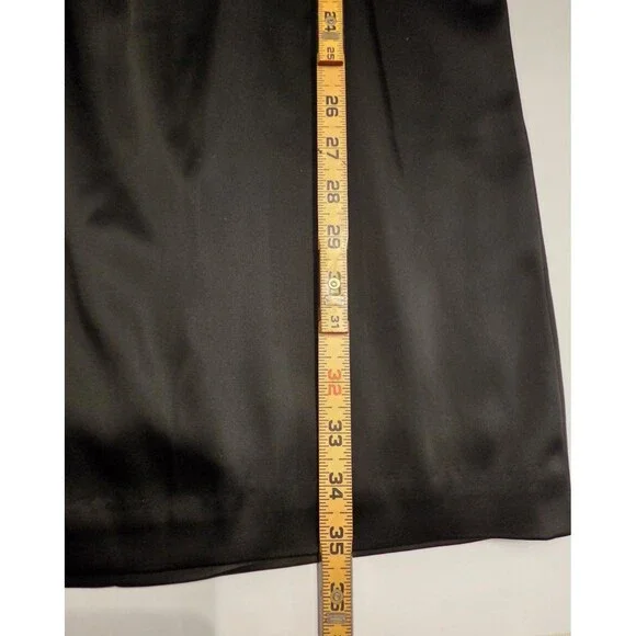 White House Black Market Little Black Dress Size 6 Belted Cocktail Party Wedding - Picture 13 of 15